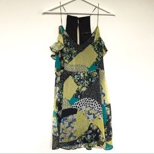 Multi Pattern Frill Dress - Zara - Medium